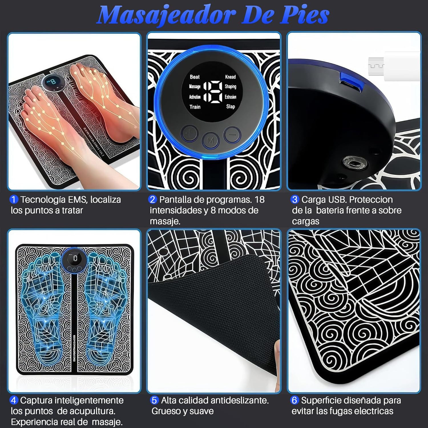 Electro-masajeador de pies Skintec® - Tiendacasa