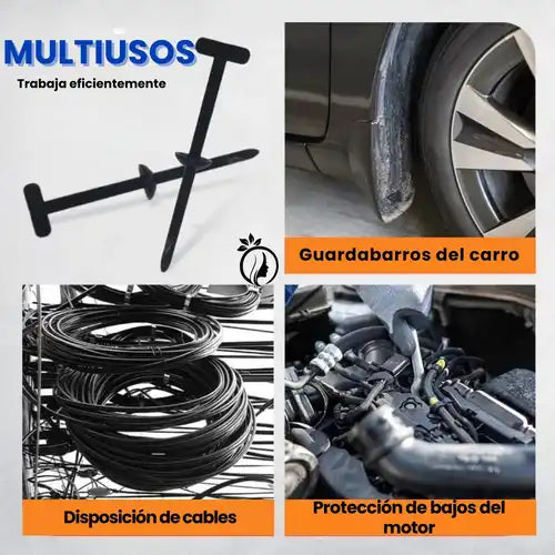 FixNylon™ – Hebillas Universales de Nylon (Pack de 50 Unidades) - Tiendacasa