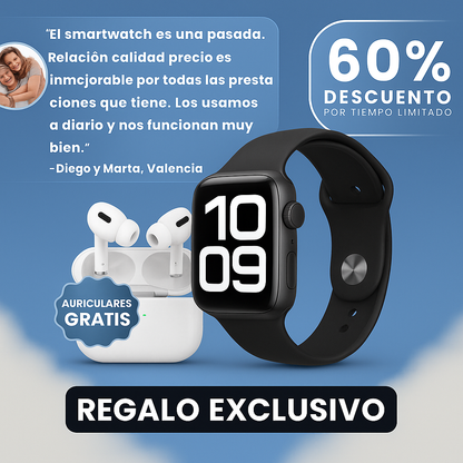 SMARTWATCH SERIE 10 + AURICULARES PRO ¡GRATIS! EDICIÓN ESPECIAL - Tiendacasa