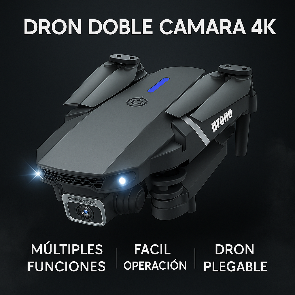 Dron con doble cámara 4K + Maletín Gratis - Tiendacasa