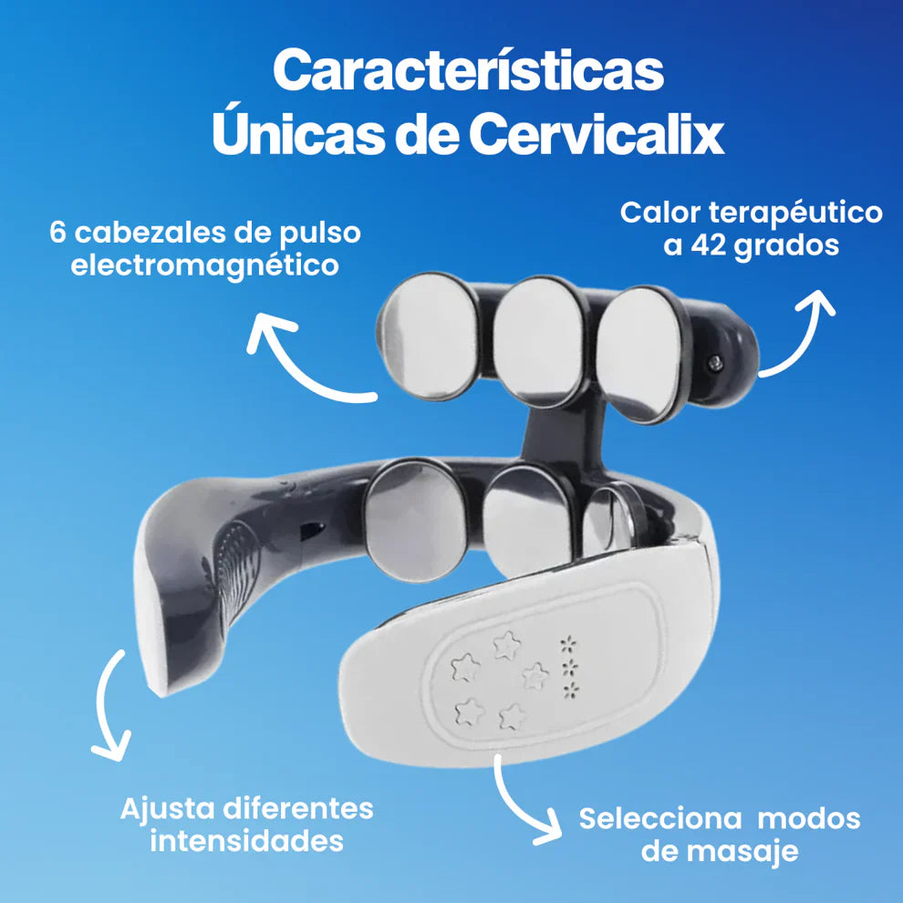 Masajeador Cervicalix Pro 2.0™ + Almohada Quiropráctica + Parches (GRATIS) - Tiendacasa