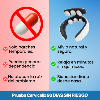 Masajeador Cervicalix Pro 2.0™ + Almohada Quiropráctica + Parches (GRATIS) - Tiendacasa