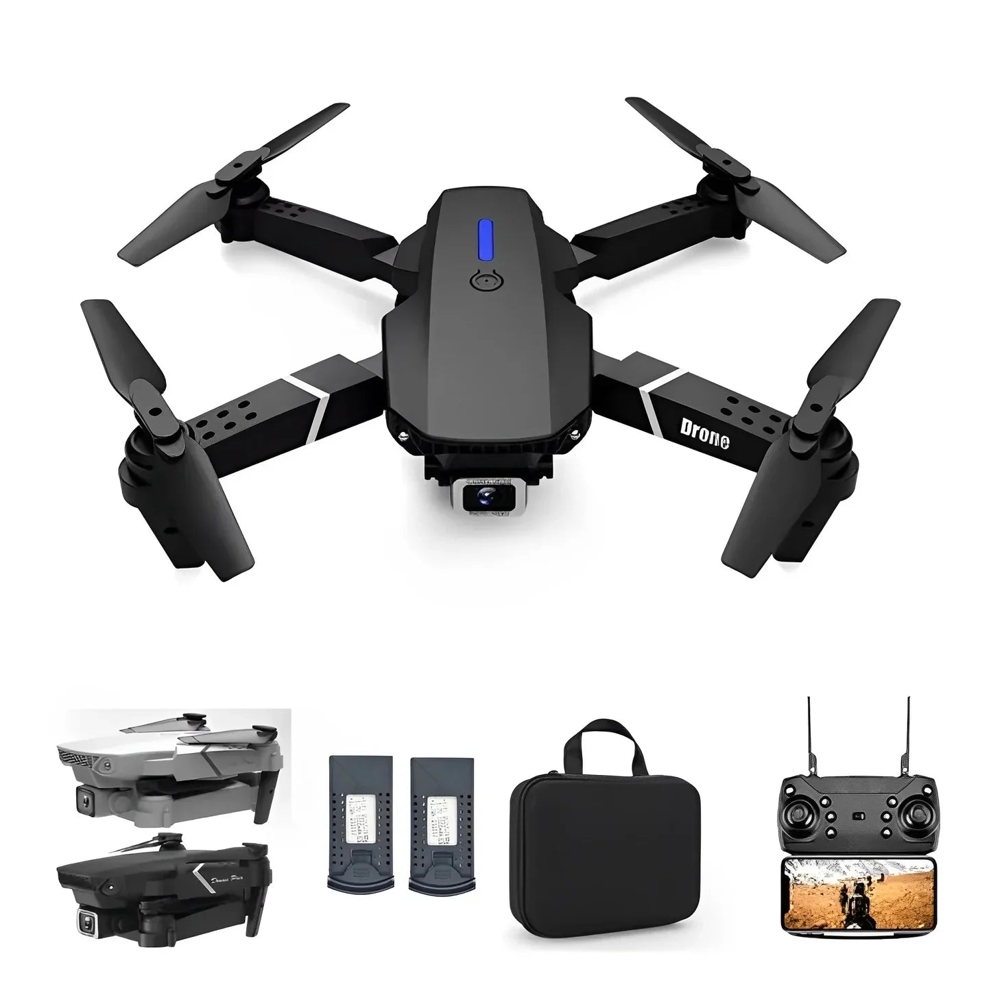 Dron con doble cámara 4K + Maletín Gratis - Tiendacasa
