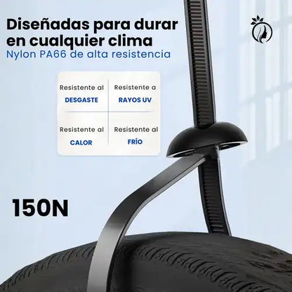 FixNylon™ – Hebillas Universales de Nylon (Pack de 50 Unidades) - Tiendacasa